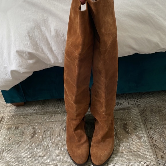 J Crew over the knee suede boots - Picture 2 of 3